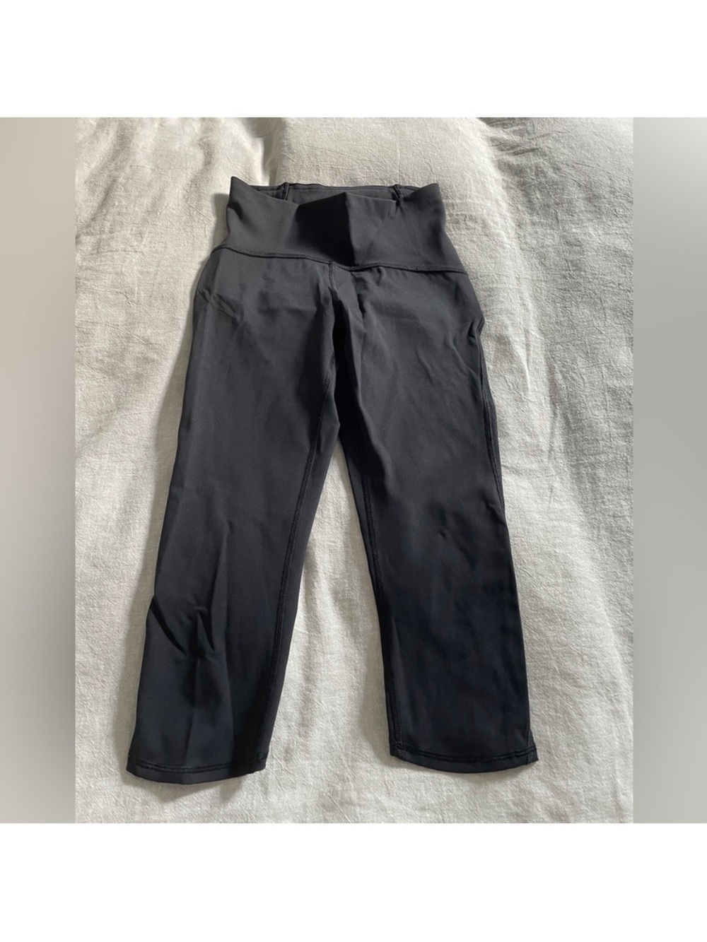 lululemon athletica  Black Capri Leggings Lululemon size 4 black leggings.